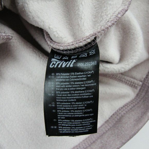 Crivit Mens Full Zip Jacket Gray Heather Warm Training Mock Neck Size Small - Picture 8 of 9